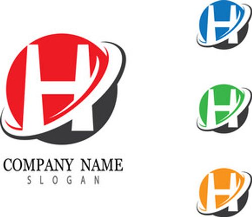 letter h symbol design vector