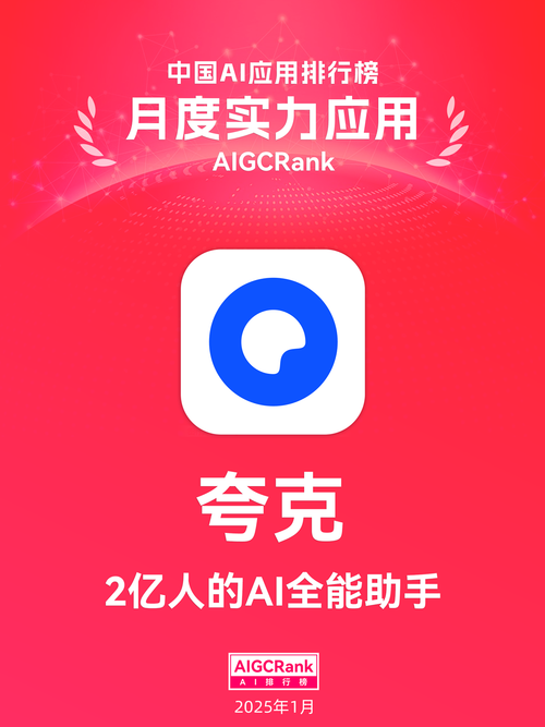 AI应用新纪元：2025中国AI应用排行榜榜单揭晓丨2025年1月 | AI排行榜官网 - AIGCRank.cn