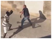 Watch as Ghanaian man allegedly attacks pedestrians in Italy