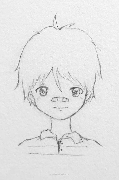easy anime boy drawing