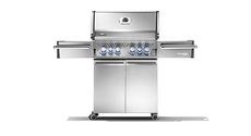 Napoleon PRO500RSIBPSS-3 Prestige PRO BBQ Propane Gas Grill, 500 sq.in. + Infrared Side and Rear Burners, Stainless Steel