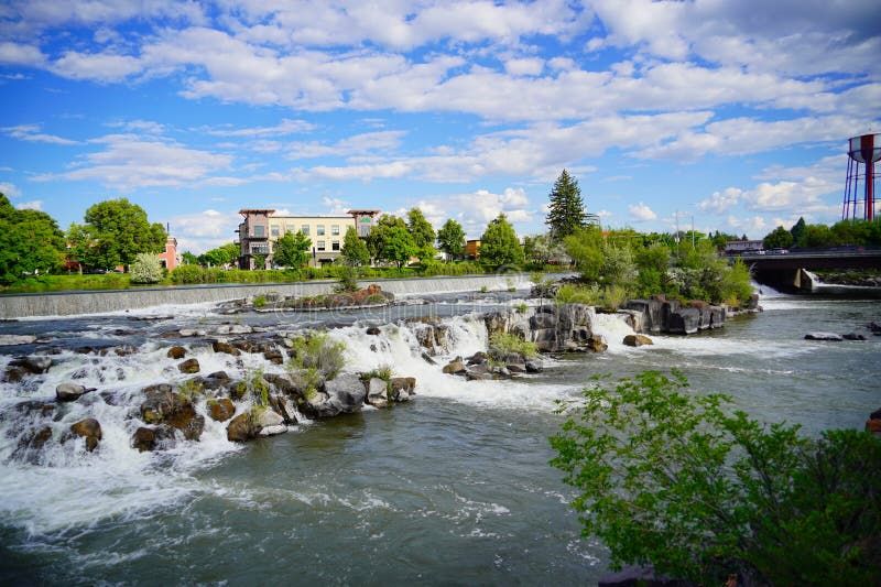 Landscape of city Idaho Falls, Idaho, USA. City idaho falls stock images, royalty-free photos and pictures