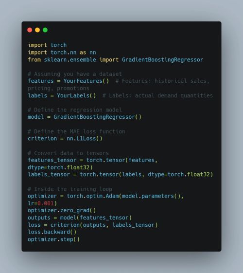 Image for Mean Absolute Error Loss Function