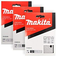Makita 30 Piece - 4.5" Multi-Grit Sanding Paper Set for 4.5" Finishing Sanders - Complete Sanding Set for Wood & Plastic - 80-240 Grits
