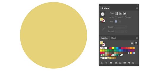 Create Stunning Metallic Gradients with Illustrator's Freeform Gradient Tool — Using the Lines Command