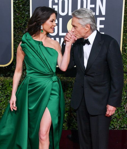 catherine zeta jones anniversary post michael douglas wedding photos