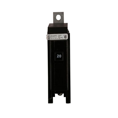 Eaton GHQ thermal magnetic circuit breaker,Thermal-magnetic circuit breaker,20 A,14 kAIC,Single-pole,277 V,Non-Interchangeable,GHP,GDB-Frame,120/208/240 V Shunt trip