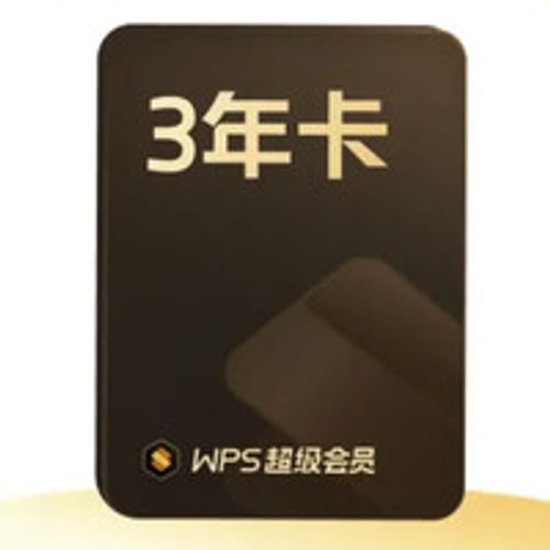 PLUS会员：金山软件 WPS 超级会员3年