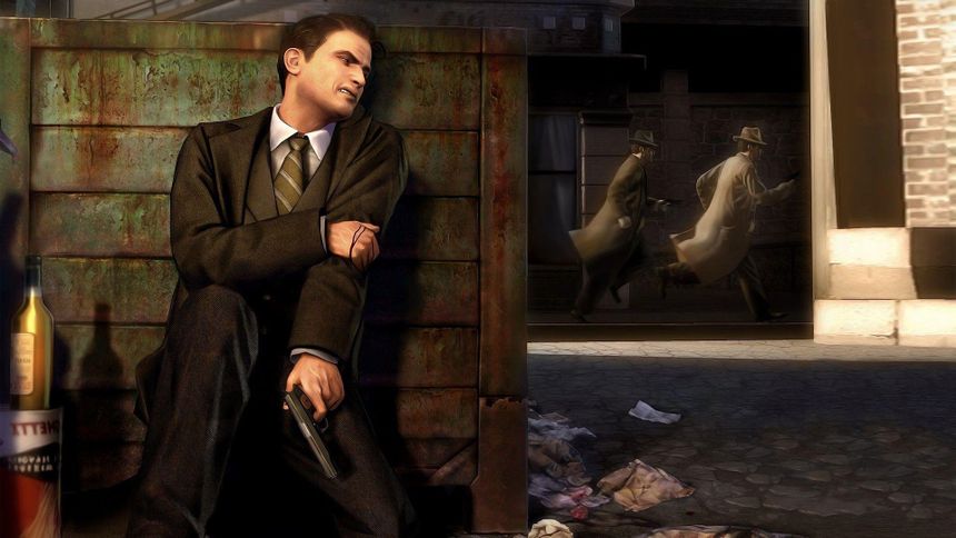 Wallpaper, gun, video games, gangsters, Mafia II, hurt, screenshot