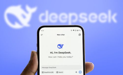 Dhaka, Bangladesh- 28 Jan 2025: Close-up of a smartphone screen displaying the deepseek app.
