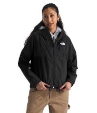 The North Face Women's Antora Rain Hoodie (Standard & Plus Size) - Waterproof & Windproof Jacket, Secure Zip Pockets, TNF Black-NPF, X-Small