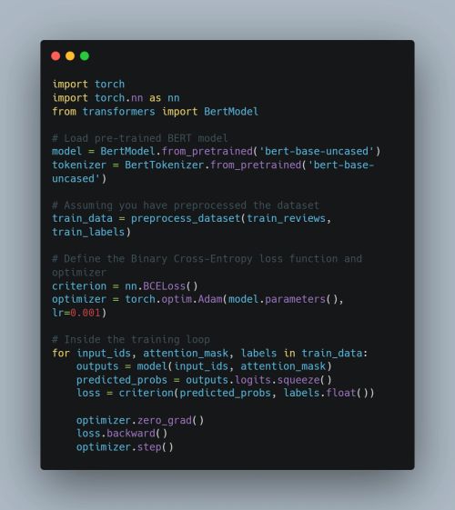 Image for Binary Cross-Entropy Loss Function