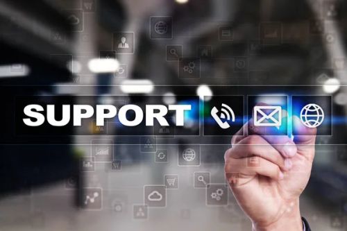 Technical support. Customer help. Business and technology concept. — Stock Photo, Image