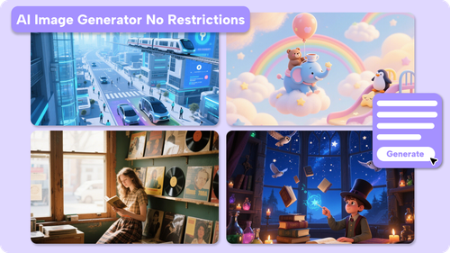 無限制的AI圖像生成器