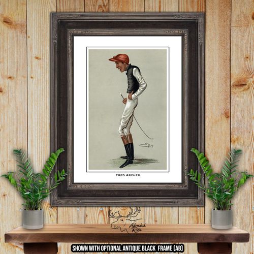 Jockey Print - Fred Archer - Horse Racing Giclee Print at Adirondack Retro