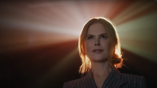 nicole kidman in amc ad with light behind her head
