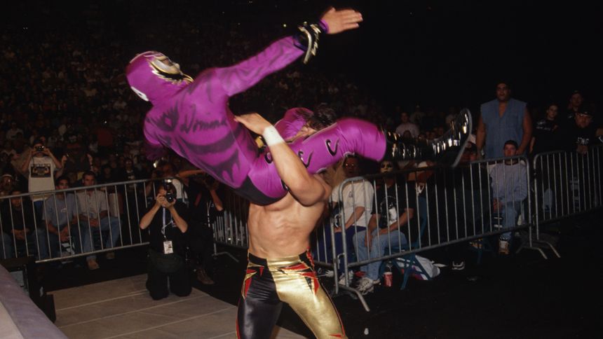 Eddie Guerrero and Rey Mysterio in Halloween Havoc (1997)