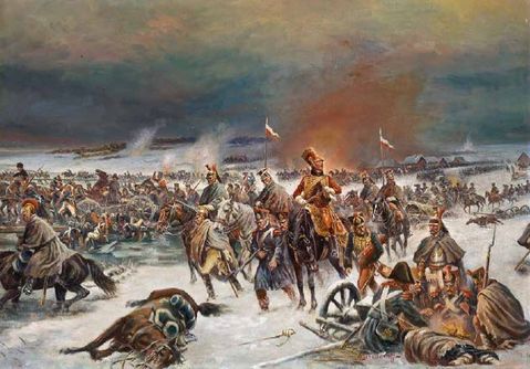 Napoleons Übergang über die Beresina by Athanas Ivanovich Scheloumoff ...