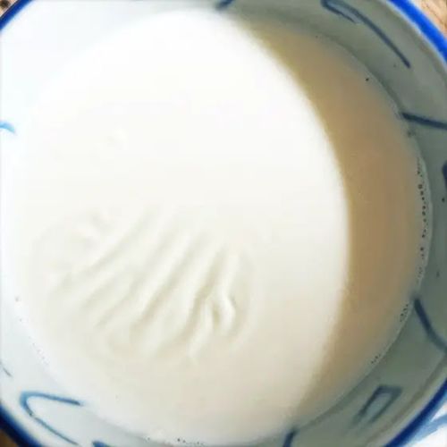 Preparation process of double-skin milk