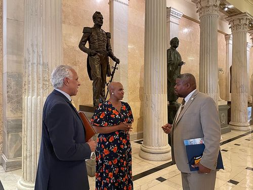 foward speaks with congresswoman ayanna pressley