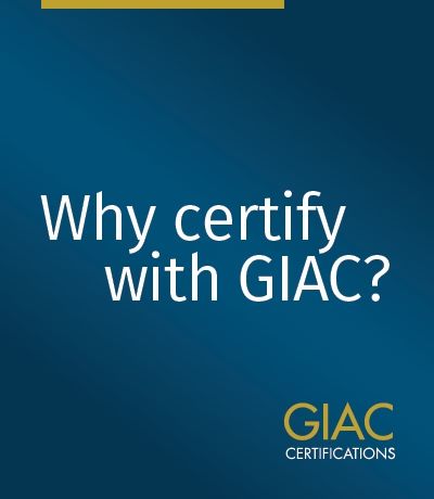 Why certify with GIAC?