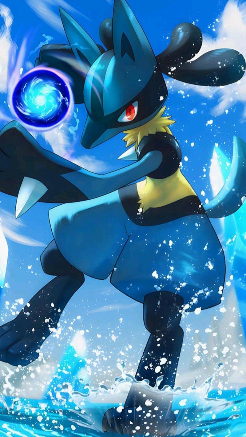 an animated pokemon character in the water