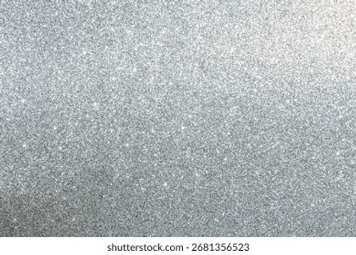 Close-up of a sparkling silver texture background with shimmering glitter surface Stock Photo