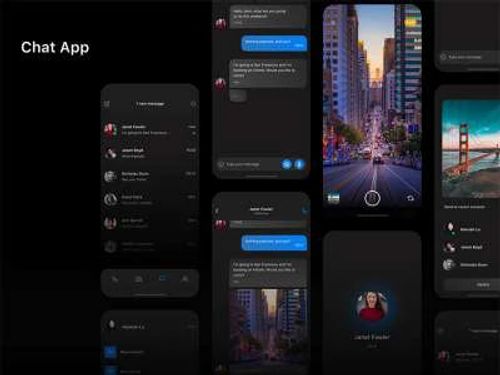 Chat App UI Design  - Free template