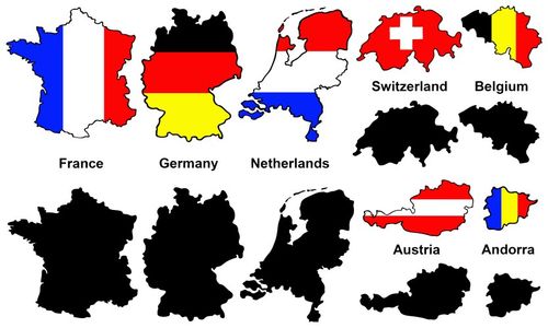 World Maps Collection Vector Image