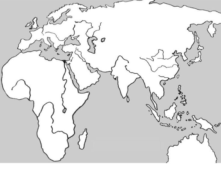 blank nile river valley map