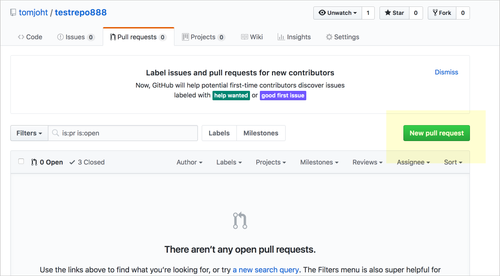 New Pull Request