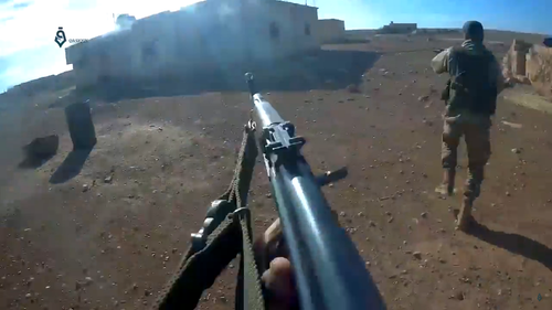 hayat tahrir al sham storms mushairfa helmet camera