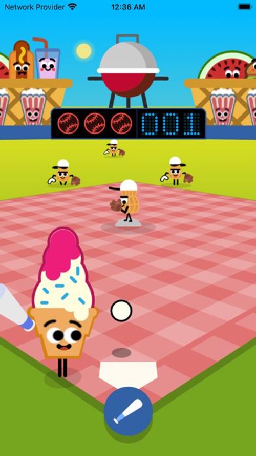 Doodles Baseball Game Game Screenshot