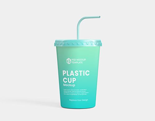 Plastic Cup Mockup