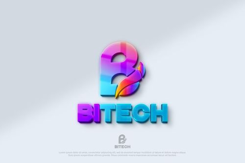 PSD maquette de logo 3d sur fond blanc