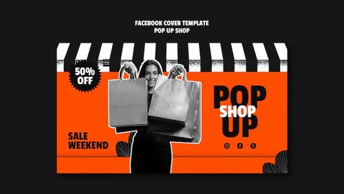 Free PSD pop up shop template design