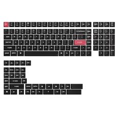 Keychron OSA Profile Double-Shot PBT Keycap Full Keycap Set (141 Keys) - White on Black, Compatible with MX Mechanical Switches, Non-Shine-Through, Fits ANSI Layouts (100%, TKL, 96%, 75%, 65%, 60%)