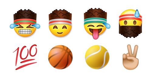 Sports & Fitness Emojis Vector Image