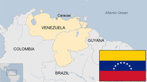 map of Venezuela