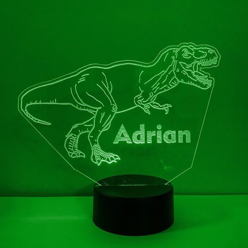 Personalized Dinosaur Fighting Reptile Led Night Light with 16 Color and remote control, Made in the USA  FREE SHIPPING