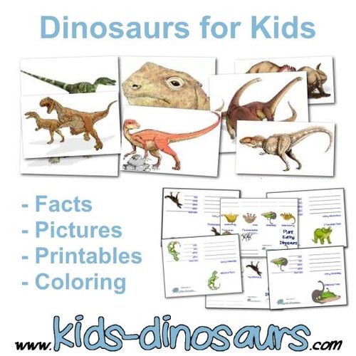 Dinosaurs for Kids - Facts, Pictures, Printables