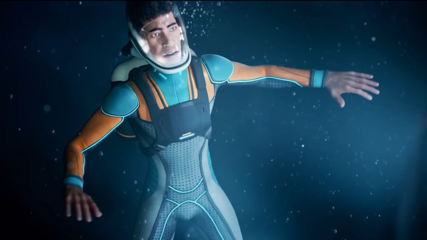 Scuba diver in Subnautica 2