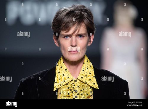 Stella Tennant on the catwalk during the Oxfam Fighting Poverty Catwalk Show fashion show, held at Ambika 3 during London Fashion Week A/W 2019. Picture date: Monday February 18, 2018. Photo credit should read: Matt Crossick/Empics - Stock Image