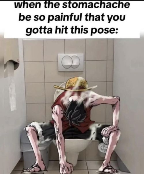r/memes - when the stomachache be so painful that you gotta hit this pose: