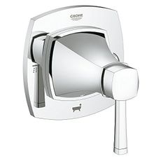 Grohe 19942000 Grandera Grohflex Single-Handle 5-Port Diverter Valve Trim Kit with Lever Handle, Starlight Chrome