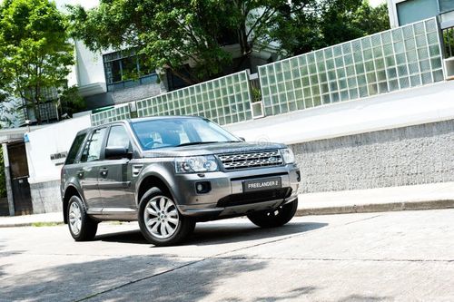 Land Rover Freelander 2 display in Hong Kong 2011. Land picture stock images, royalty-free photos and pictures