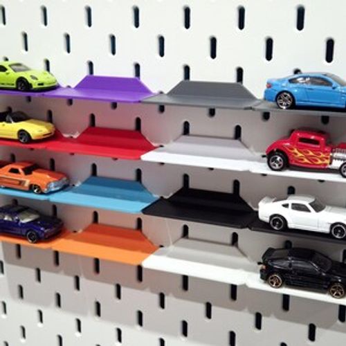 Ikea Skadis Display Shelves For 1/64 Scale Diecast Model Cars image 5