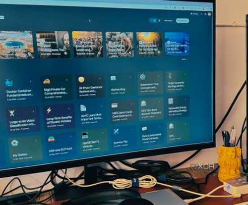 NotebookLM on a monitor