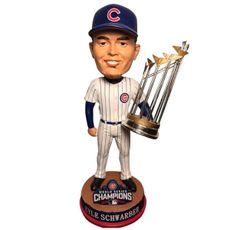 Kyle Schwarber Chicago Cubs 2016 World Series Champions Grocery Bobblehead MLB