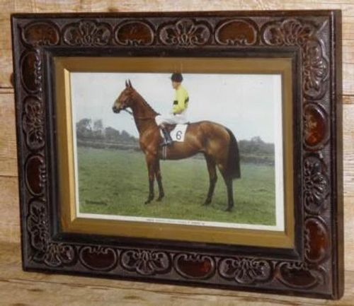 A Vintage Framed Schweppes Magazine / Calendar Equestrian Racing Print - Arkle - Image 1 of 4